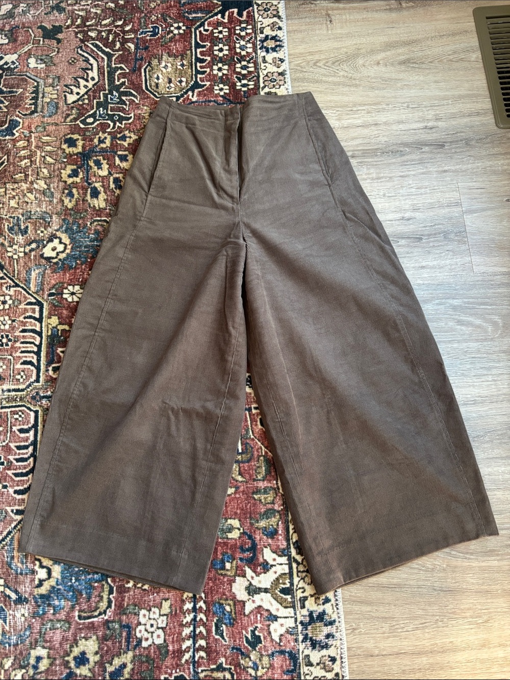 COS Wide-Leg Corduroy Pants in Brown